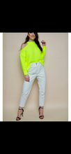 Load image into Gallery viewer, Cold Shoulder Neon Jumper
