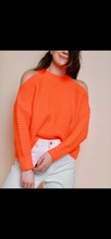 Load image into Gallery viewer, Cold Shoulder Neon Jumper
