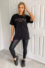 Load image into Gallery viewer, J’adore Black &amp; Rose Gold T
