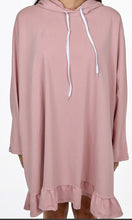 Load image into Gallery viewer, Baby Pink Frilled Hoody Dress
