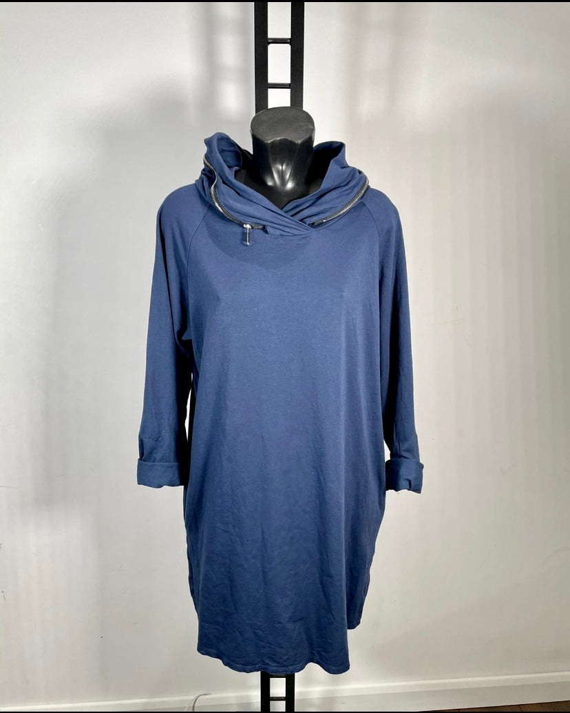 Zipped Hood Jumper Dress