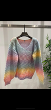 Load image into Gallery viewer, Rainbow Puffed Sleeve Jumper
