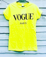 Load image into Gallery viewer, Neon Yellow Vogue T
